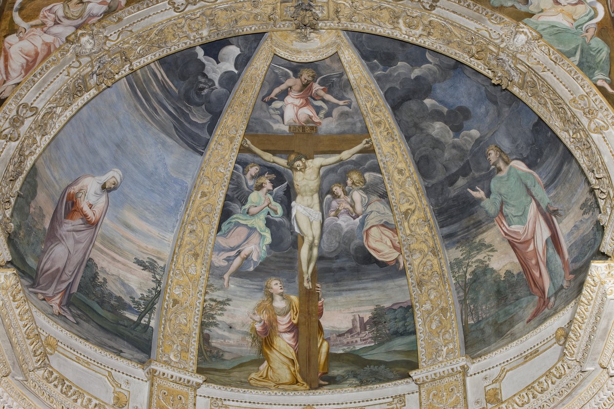 Korsfästelse, 1578-82 av Simone Veneziano Peterzano