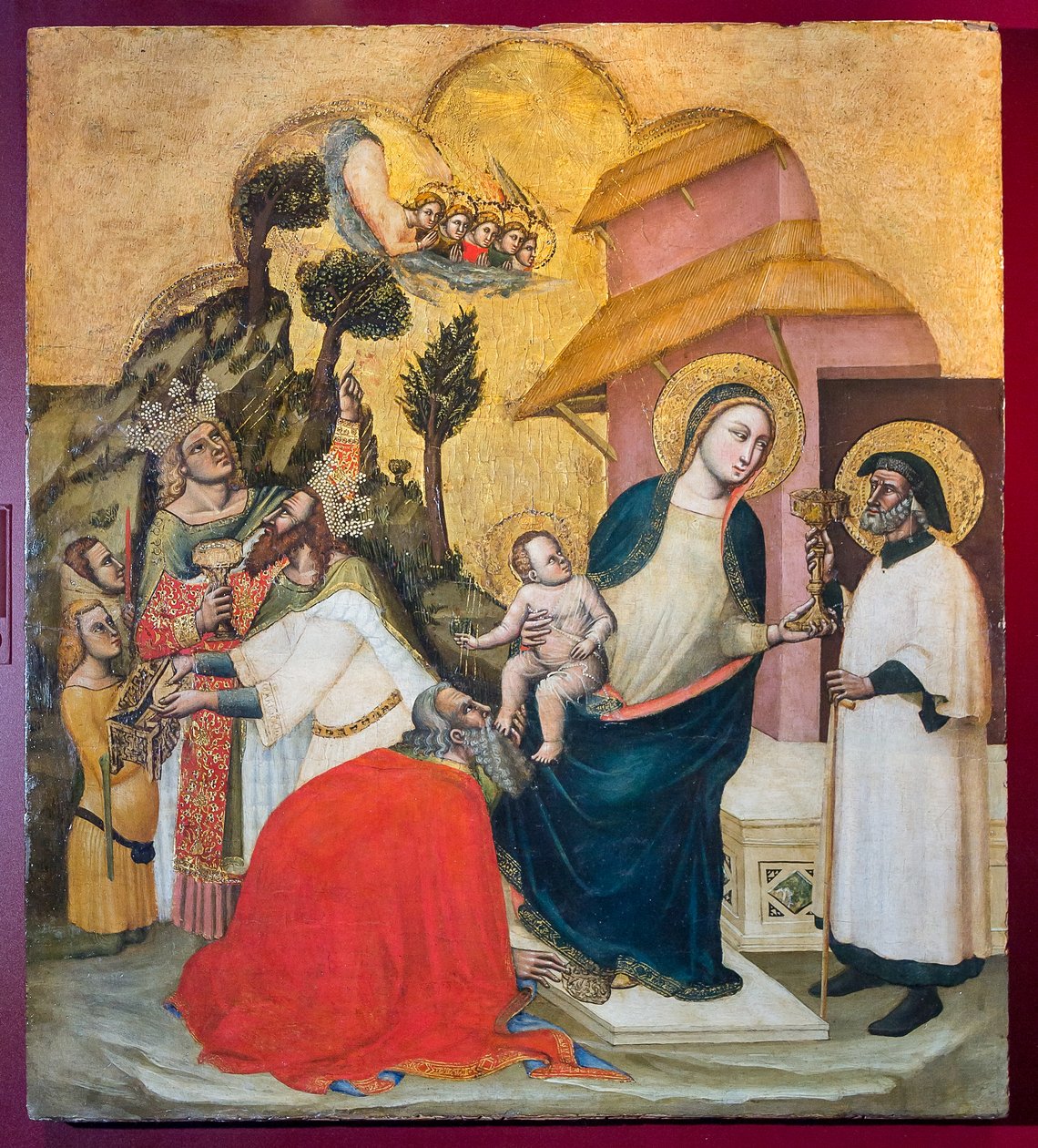 Tre vise mäns tillbedjan, c.1350 av Simone dei Crocifissi