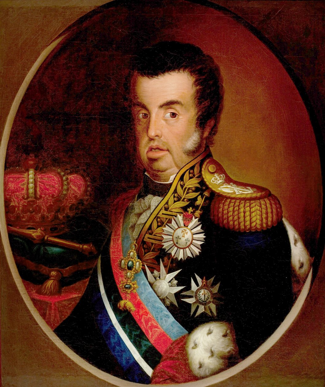 Porträtt av Dom João VI (1767-1826) av Simplicio Rodrigues de Sa