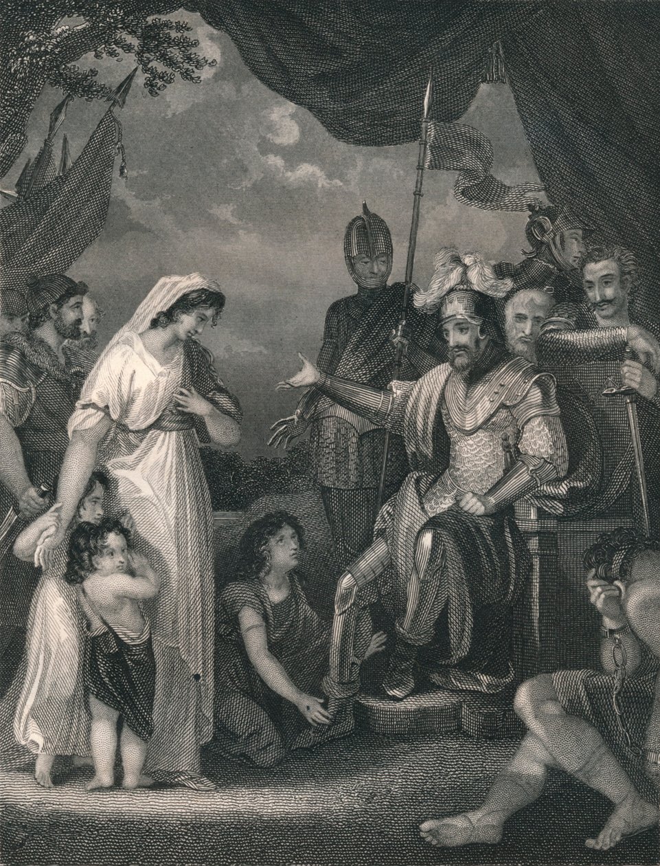 "Alfred Liberating the Family of Hastings." av Singleton