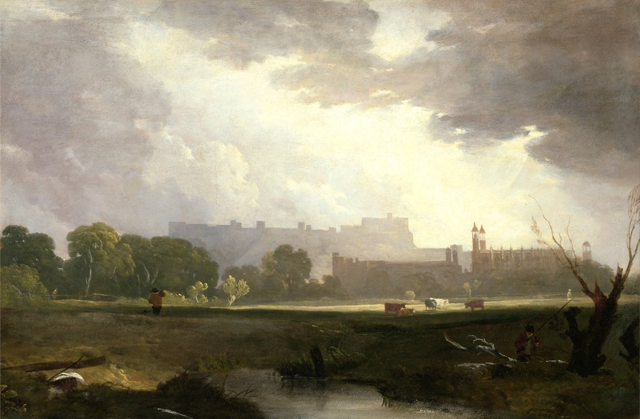Windsor from Eton av Sir Augustus Wall Callcott