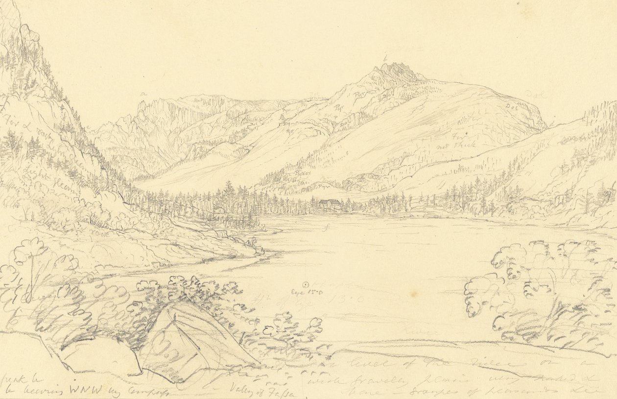 Fassadalen från mittemot Gries av Sir John Frederick William Herschel