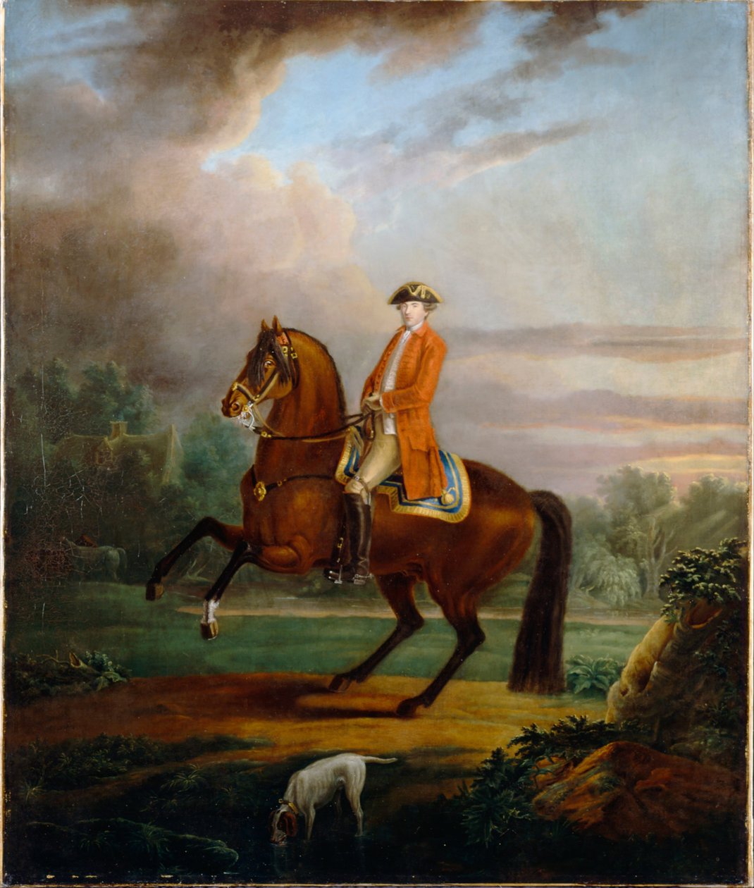 En man, kallad Noel Desenfans på hästryggen av Sir Peter Francis Bourgeois
