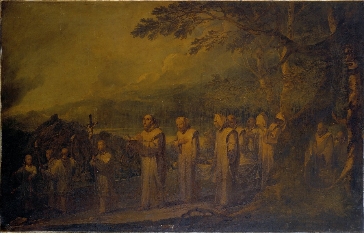 Begravningsprocession av en vitbroder av Sir Peter Francis Bourgeois