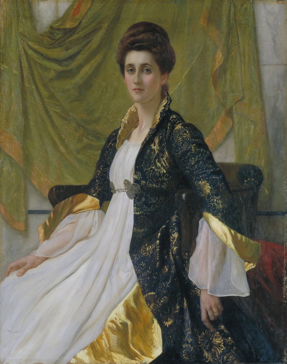 Portrait of Mrs Ernest Moon av William Blake Richmond