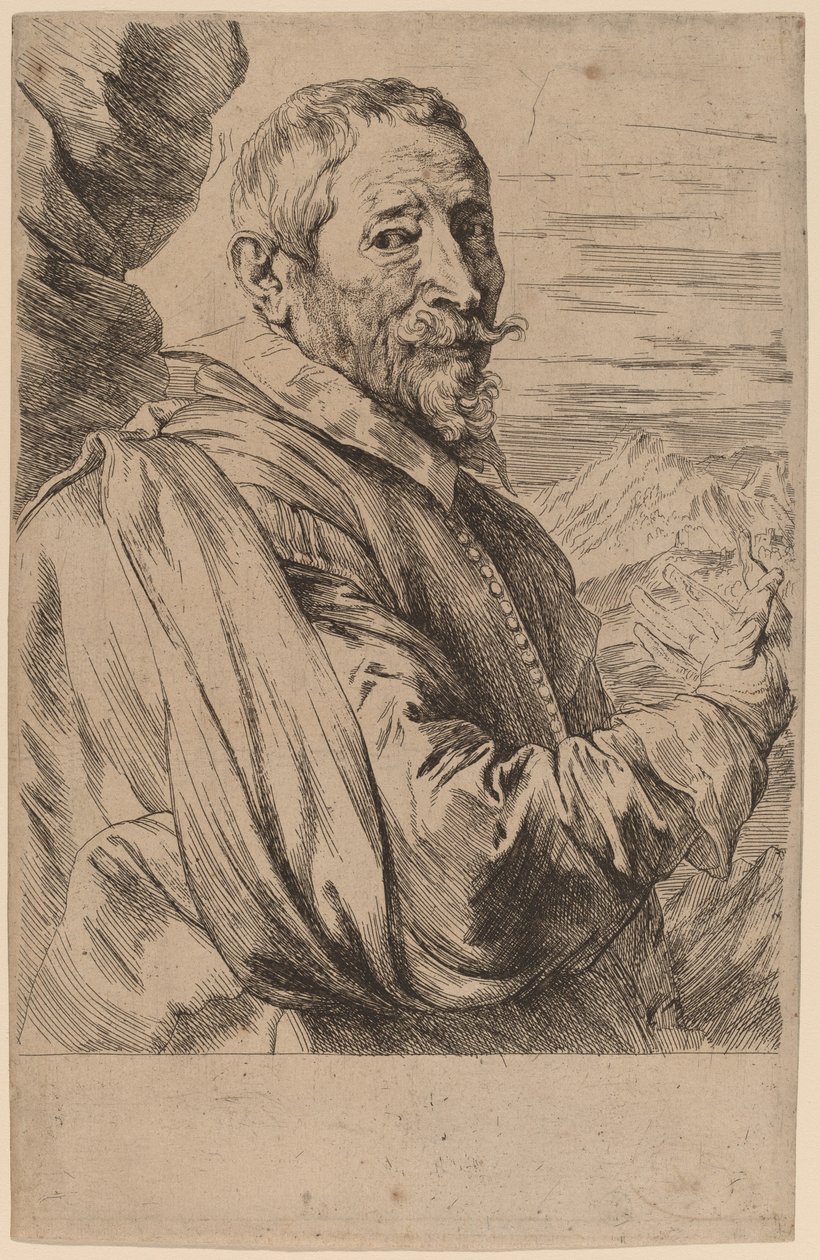 Jodocus de Momper av Sir Anthony van Dyck