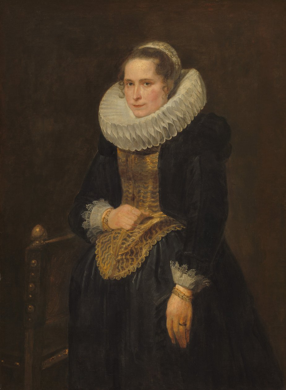 Porträtt av en flamländsk dam av Sir Anthony van Dyck