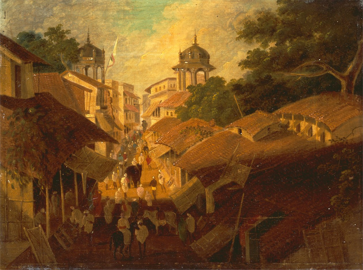 Street in Patna av Sir Charles DOyly