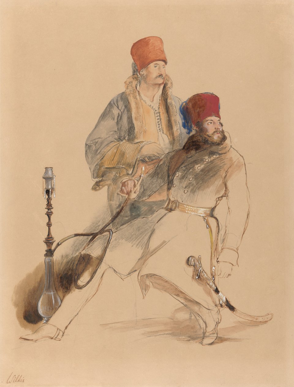 Kapten Leigh och hans Dragoman av Sir David Wilkie