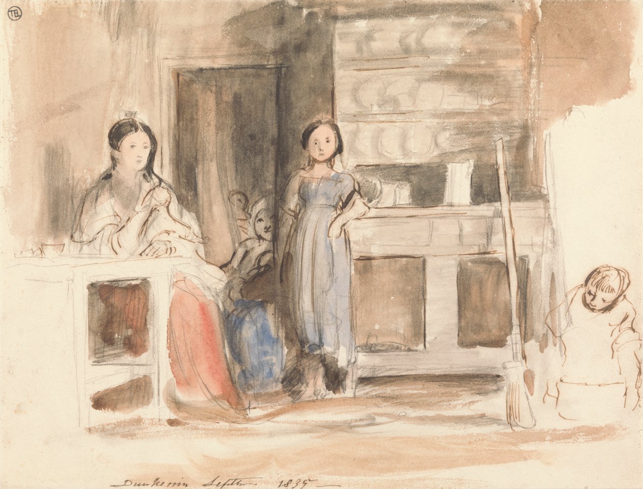 Köksscen: Dunkerrin, september 1835 av Sir David Wilkie