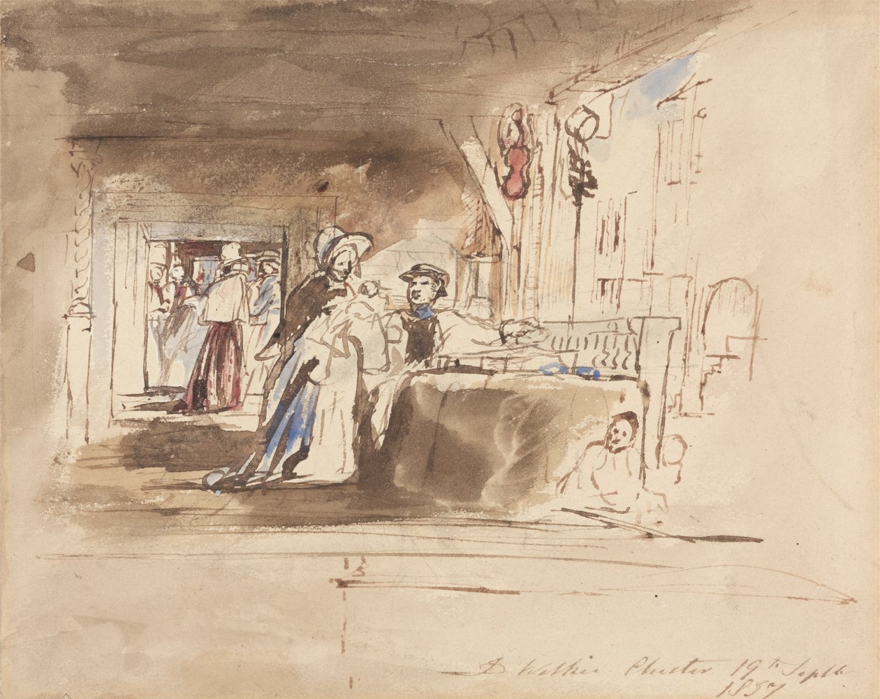 Shopping i raderna, Chester av Sir David Wilkie