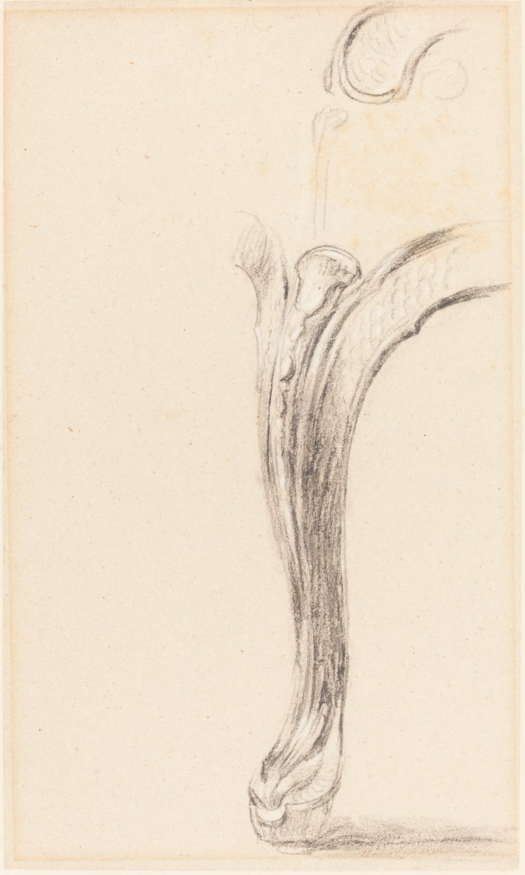 Studie av ett stolsben av Sir David Wilkie