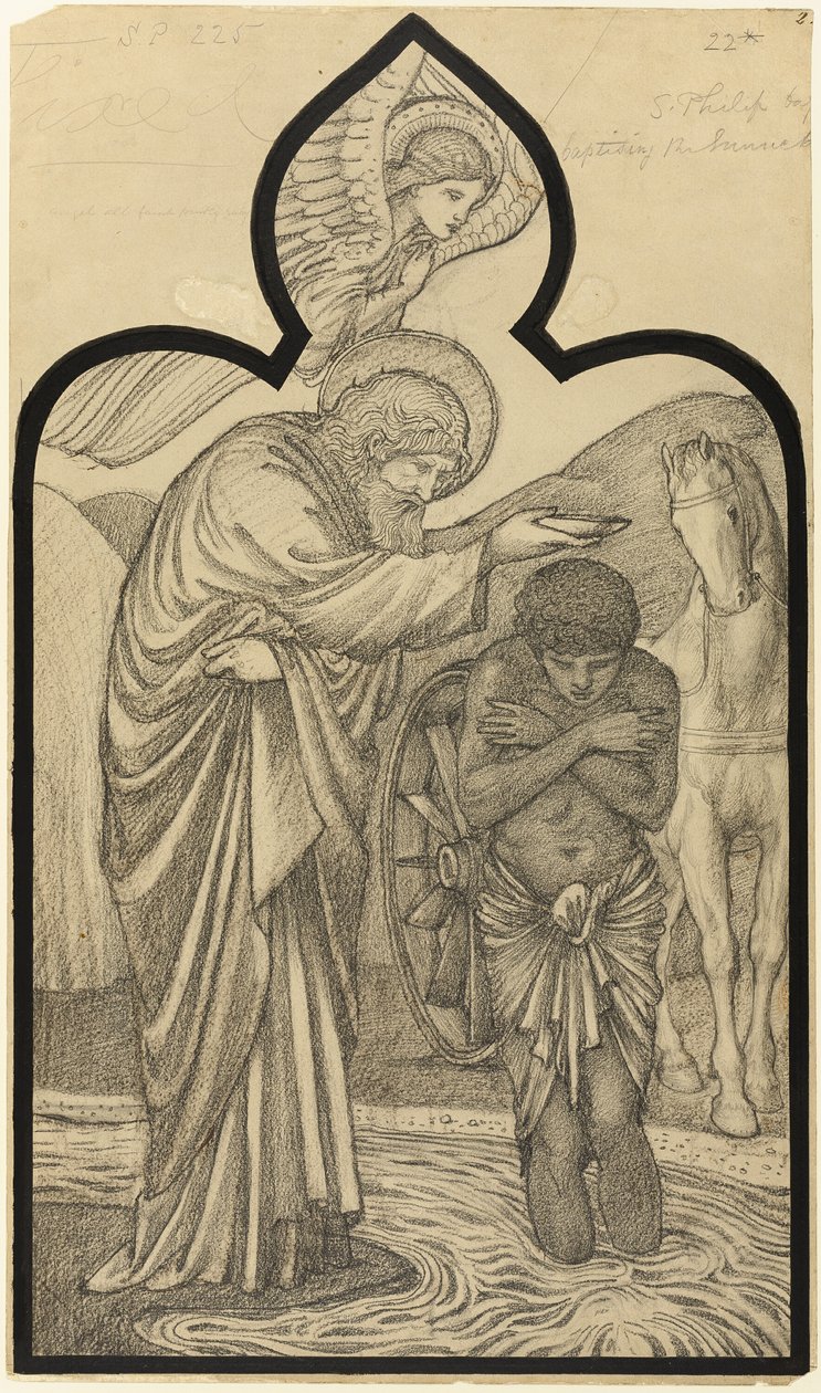 Sankt Filip döper eunucken av Sir Edward Burne Jones