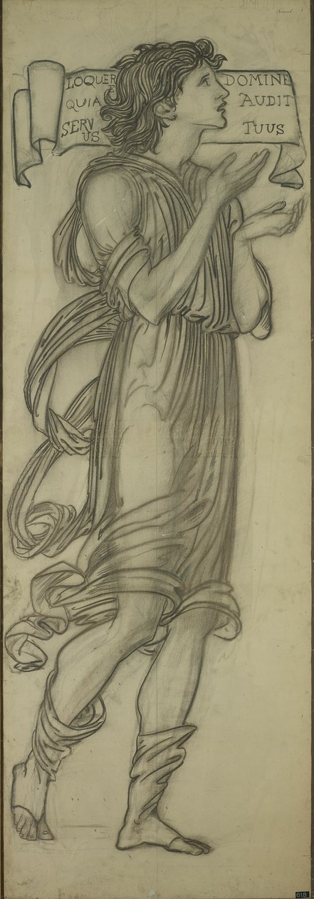 Samuel (Tecknad film för Lady Chapels östfönster) av Sir Edward Burne Jones