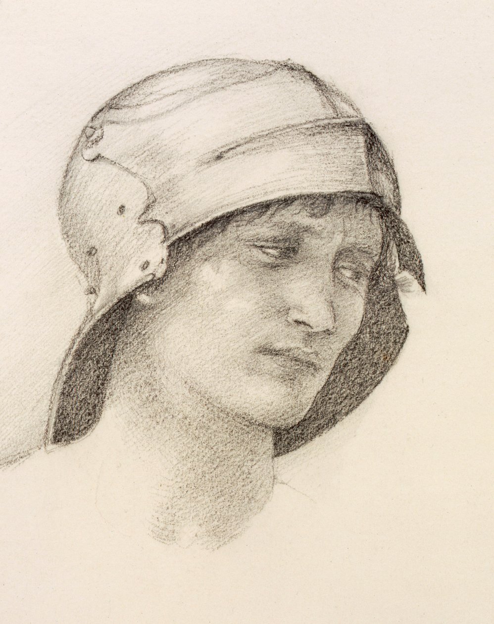 Kvinna i hatt, detalj från en skissbok, c1880-talet. av Sir Edward Burne Jones
