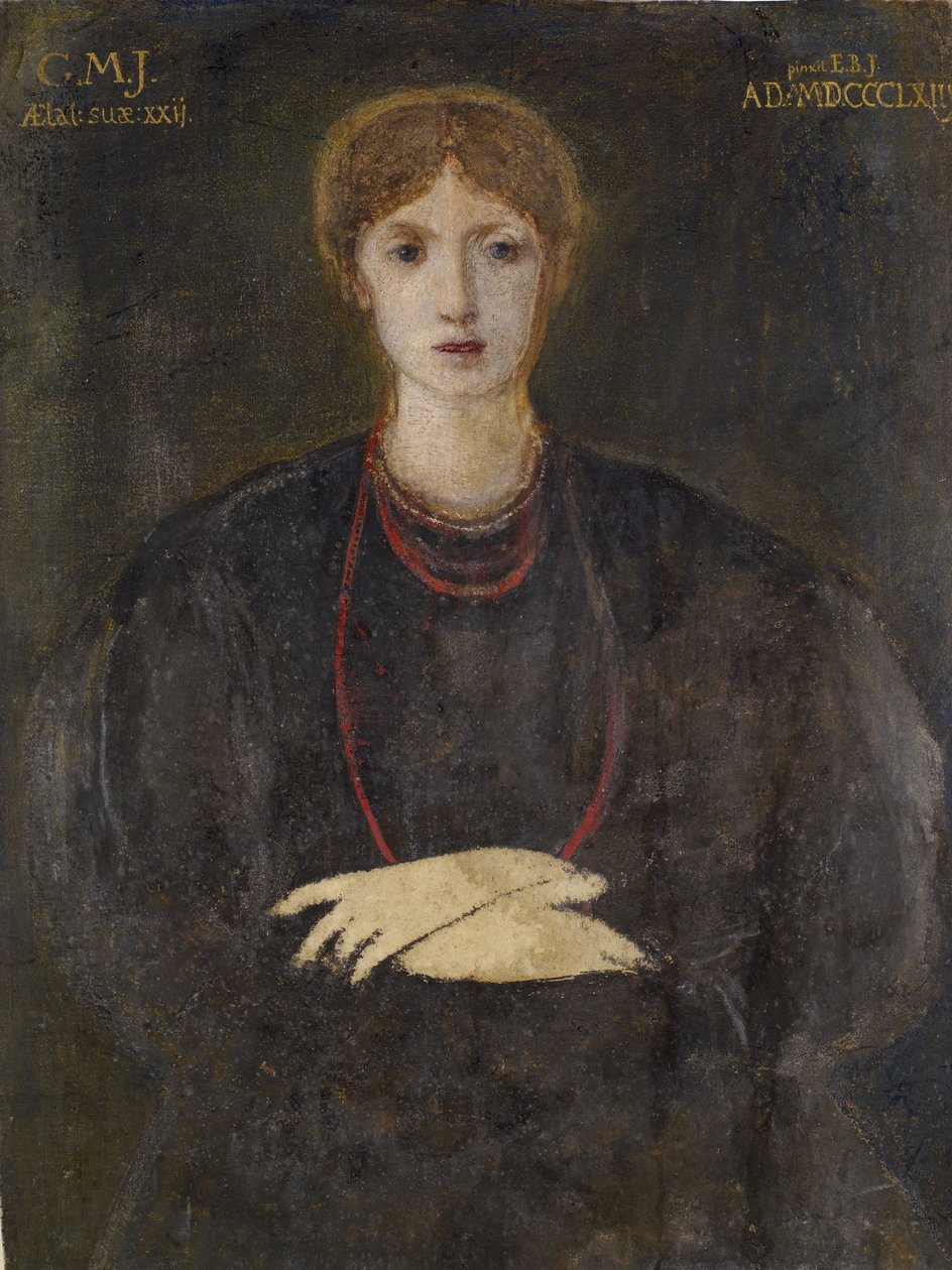 Porträtt av Georgiana Burne-Jones 1840-1920, 1863. av Sir Edward Coley Burne Jones