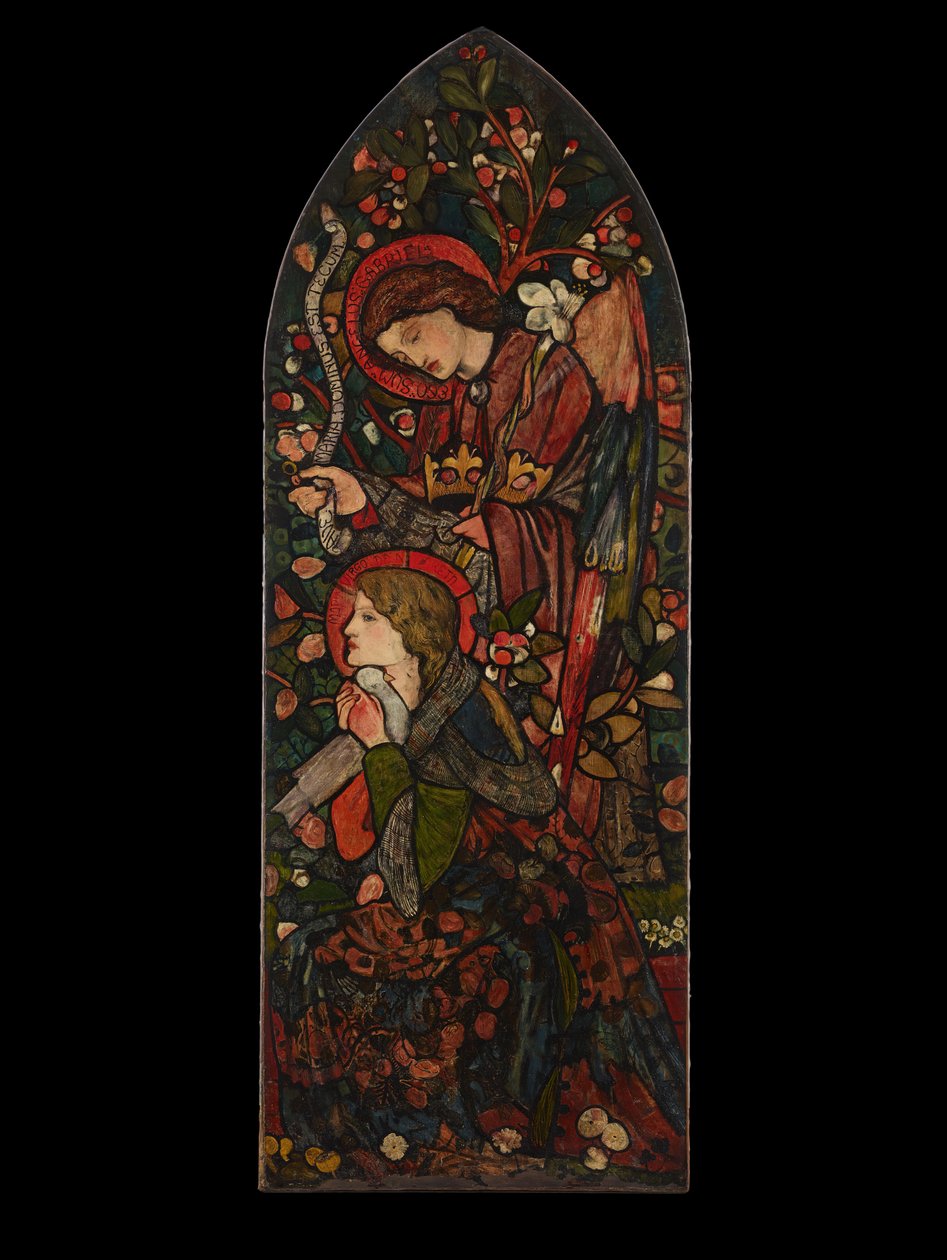 Bebådelsen, 1857. av Sir Edward Coley Burne Jones