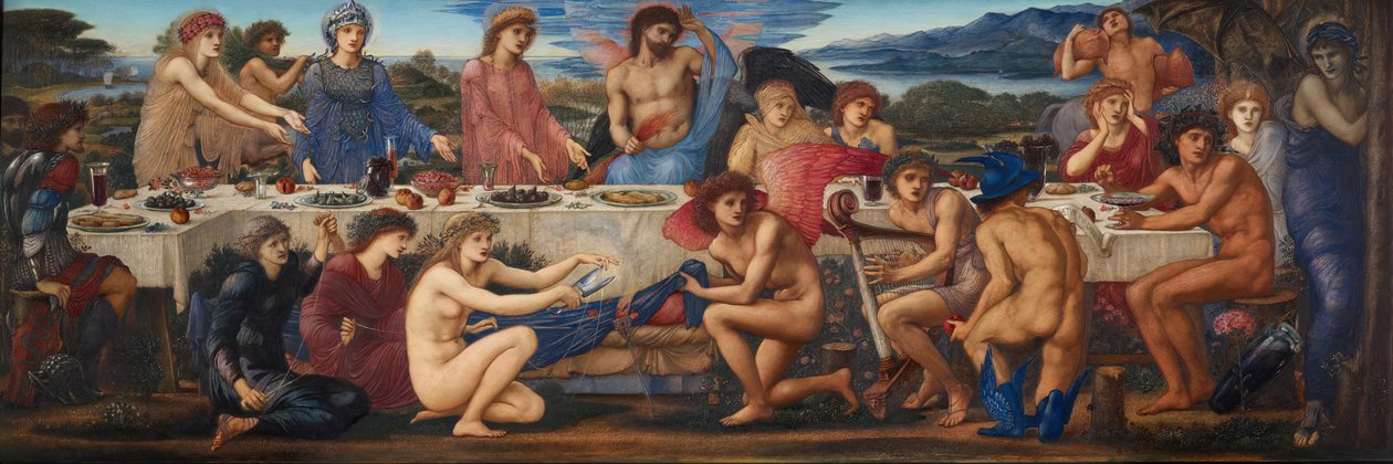 Peleus-festen, mitten av slutet av 1800-talet. av Sir Edward Coley Burne Jones