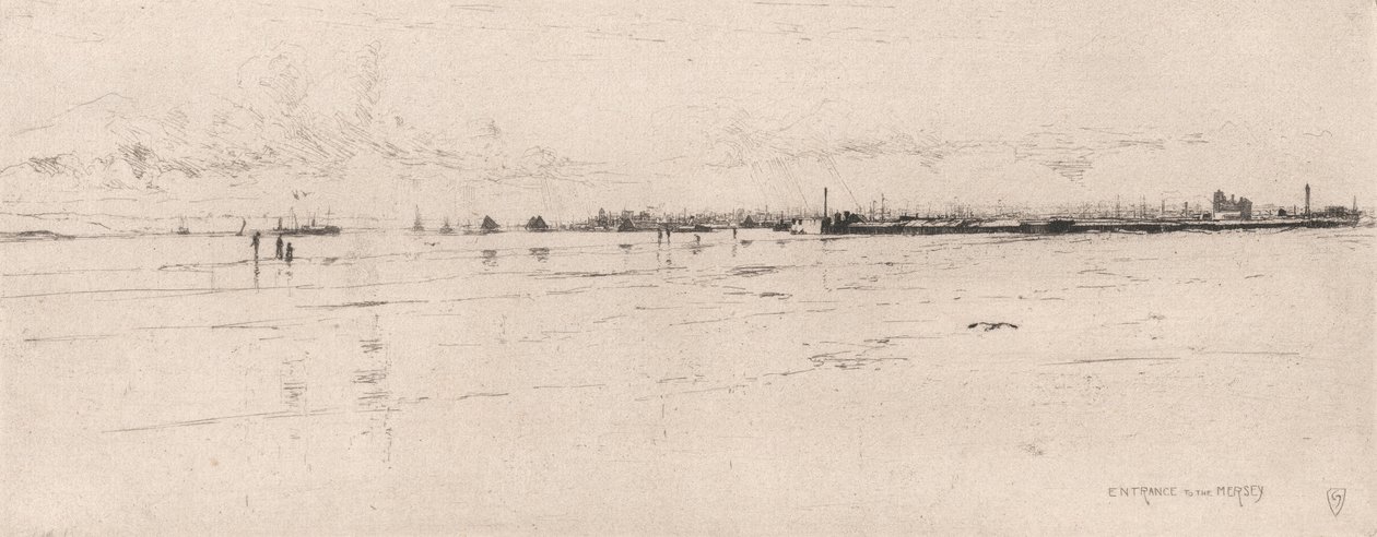 Ingång till Mersey av Sir Frank Short