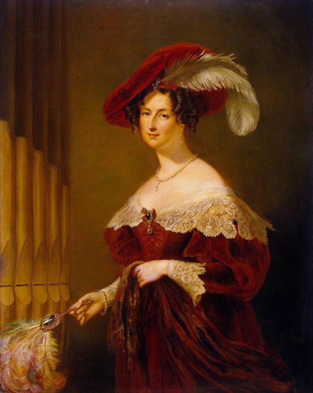 Porträtt av Contesse Elizaveta Ksaveryevna Vorontsova 1792-1880, 1832 av Sir George Hayter