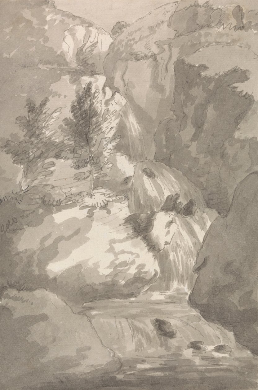 En del av Brain Fill i Legburthwaite av Sir George Howland Beaumont seventh Baronet