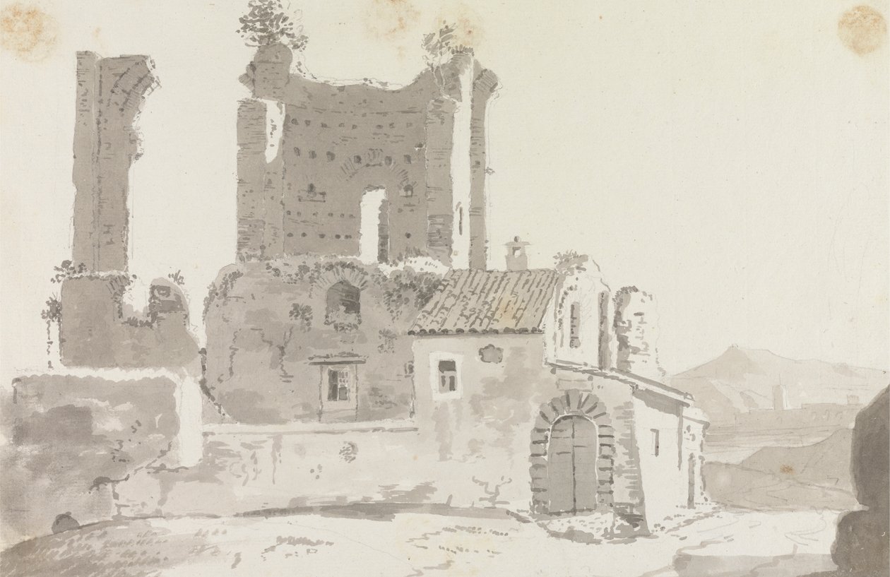 Ruiner utanför Rom av Sir George Howland Beaumont seventh Baronet