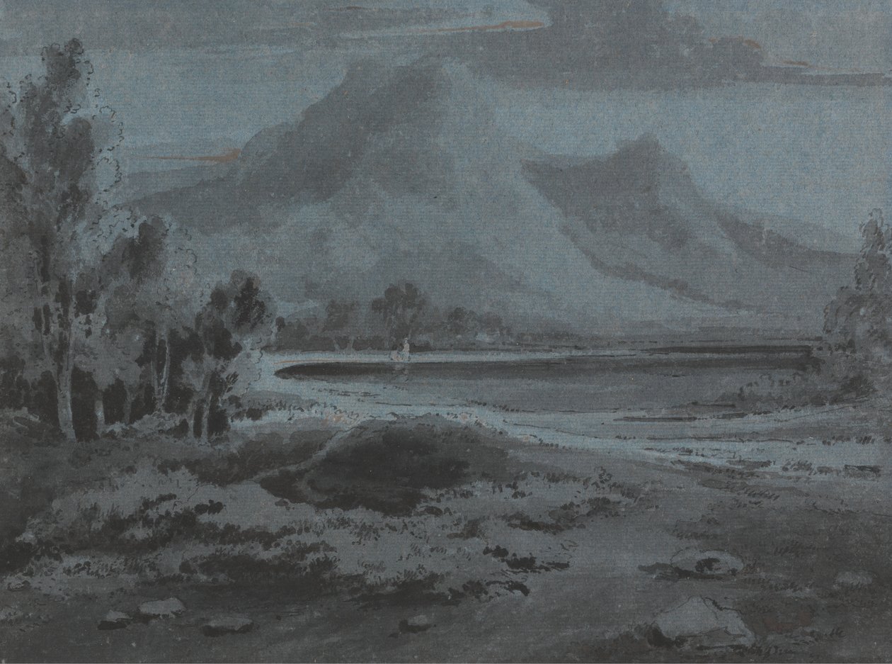 Walesiskt landskap av Sir George Howland Beaumont seventh Baronet