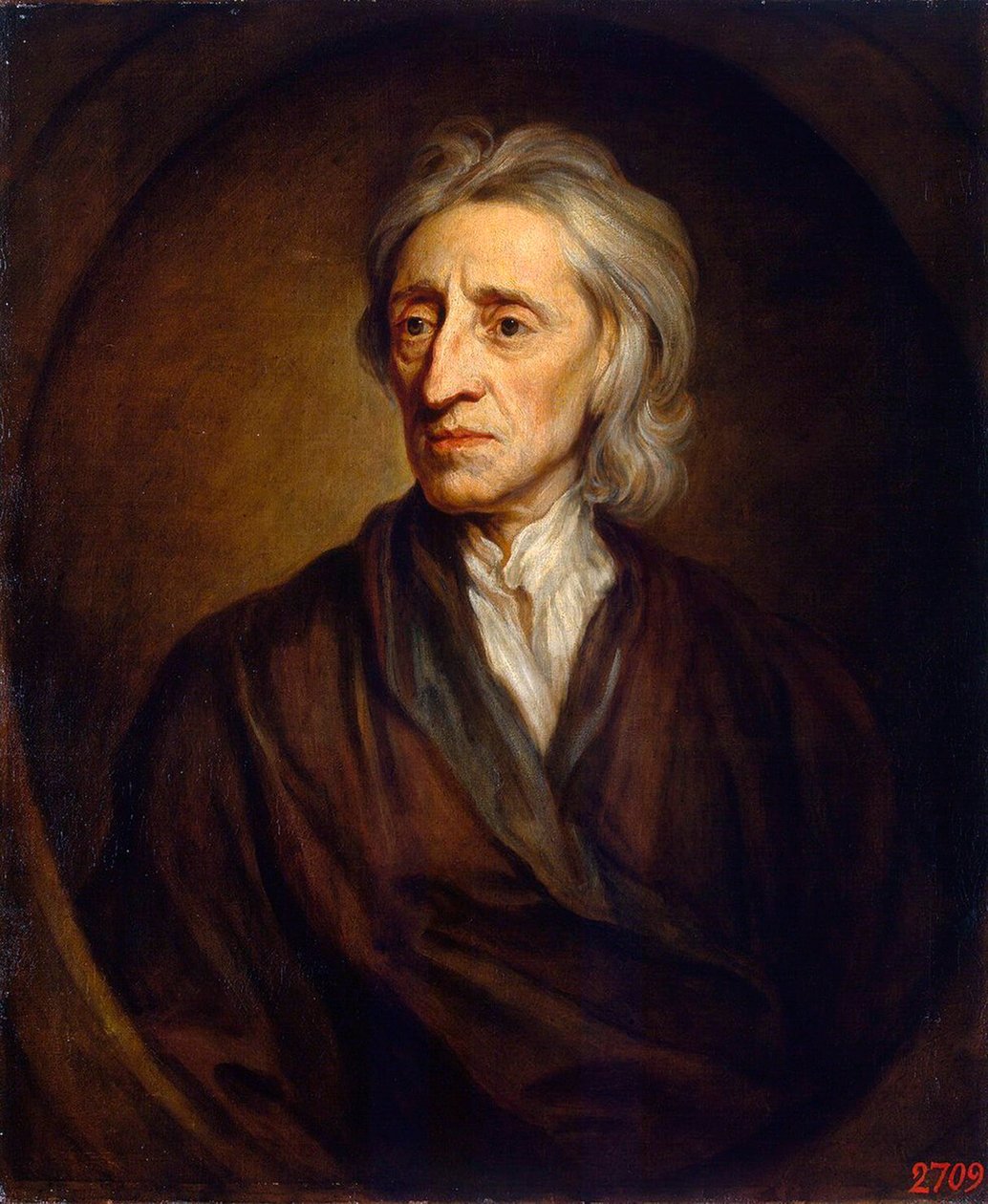 Porträtt av läkaren och filosofen John Locke