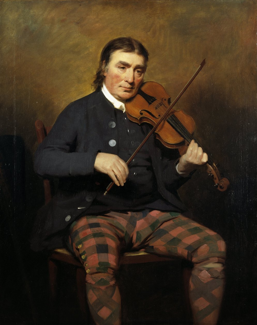 Porträtt av violinisten och kompositören Niel Gow 1727-1807, 1787 av Sir Henry Raeburn