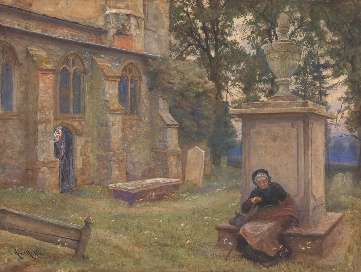 Vila: Aldenham Church av Sir Hubert von Herkomer