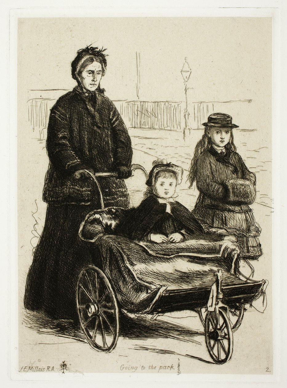 Att gå till parken av Sir John Everett Millais