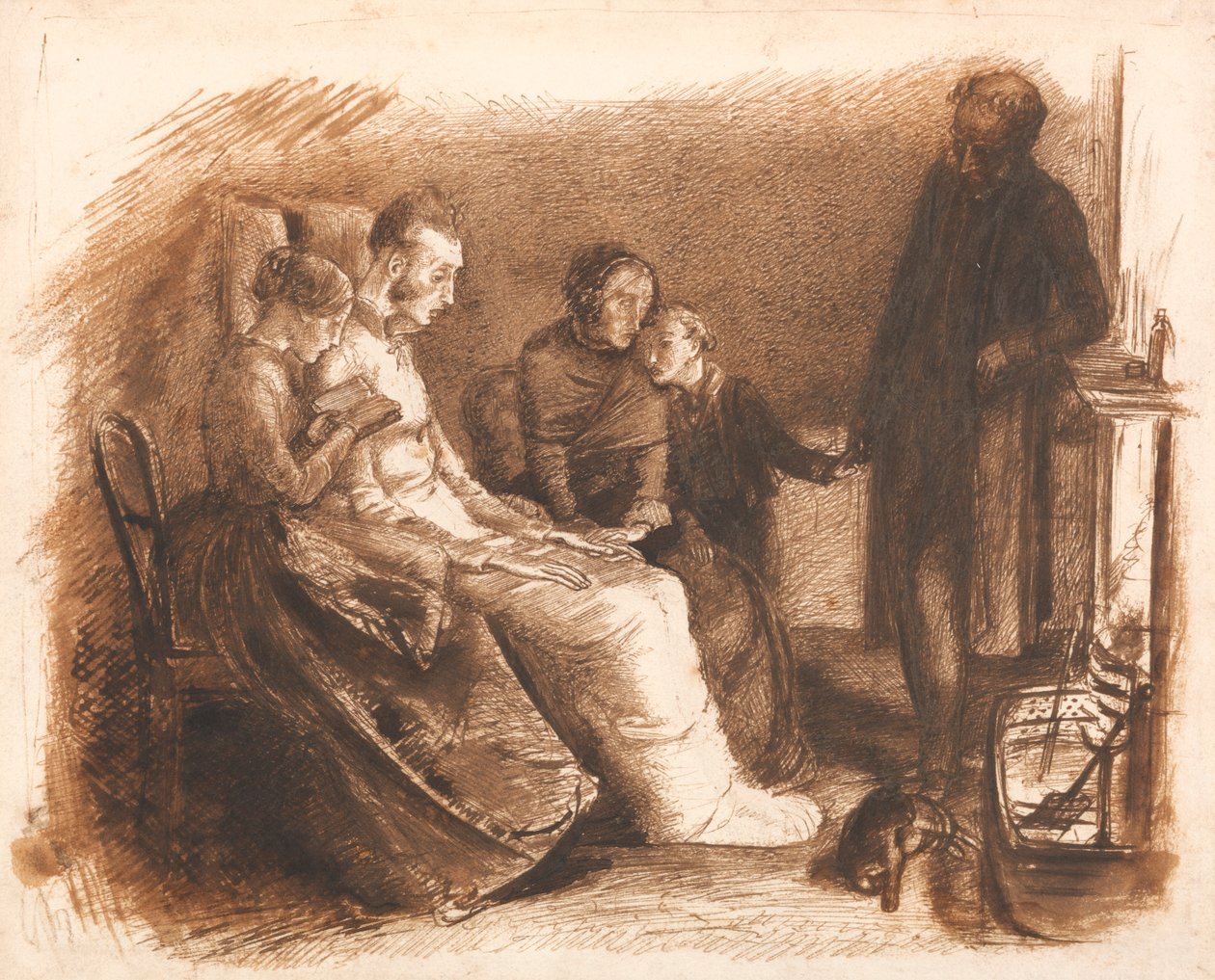 Den döende mannen av Sir John Everett Millais