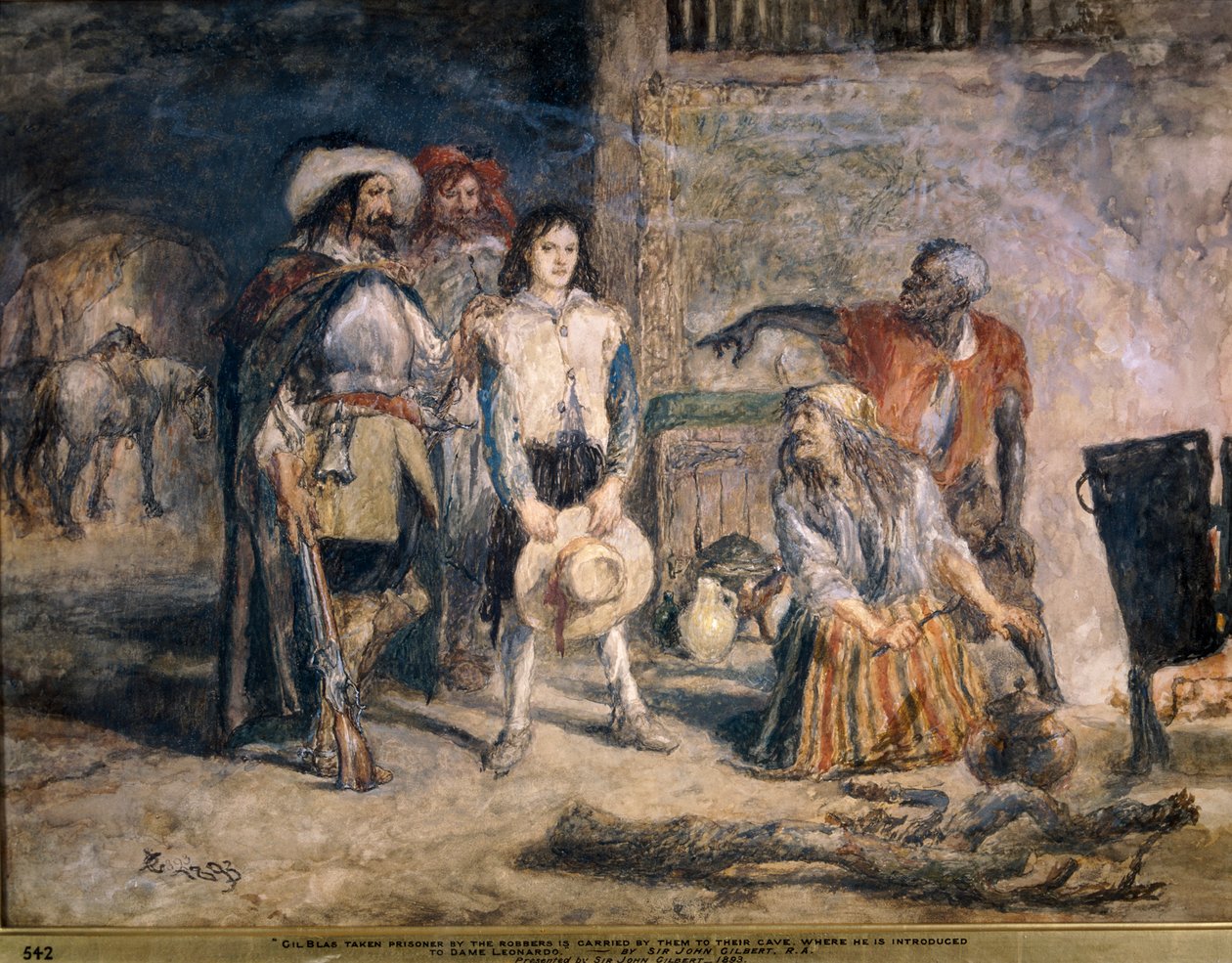 Gil Blas tillfångatagen 1892. av Sir John Gilbert