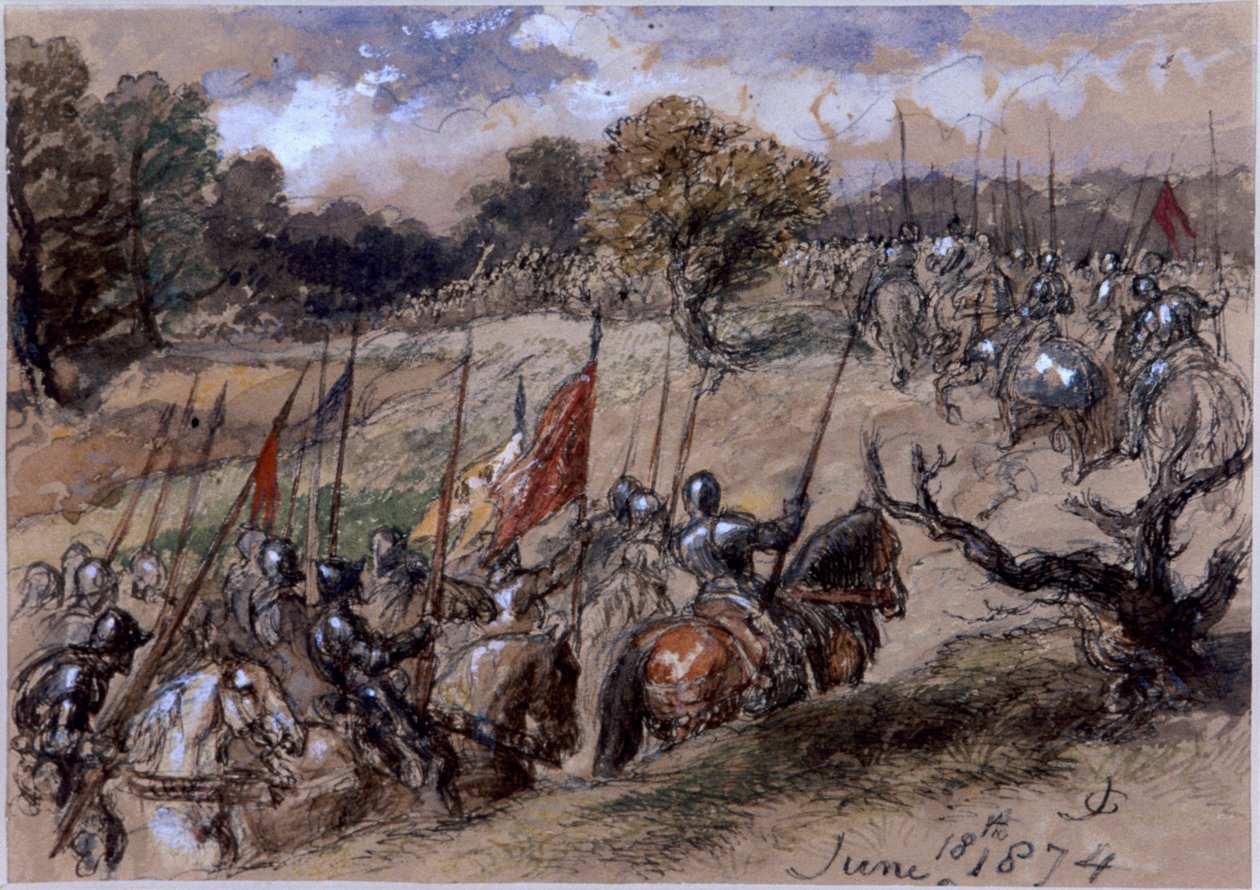 "På mars", 1874 av Sir John Gilbert