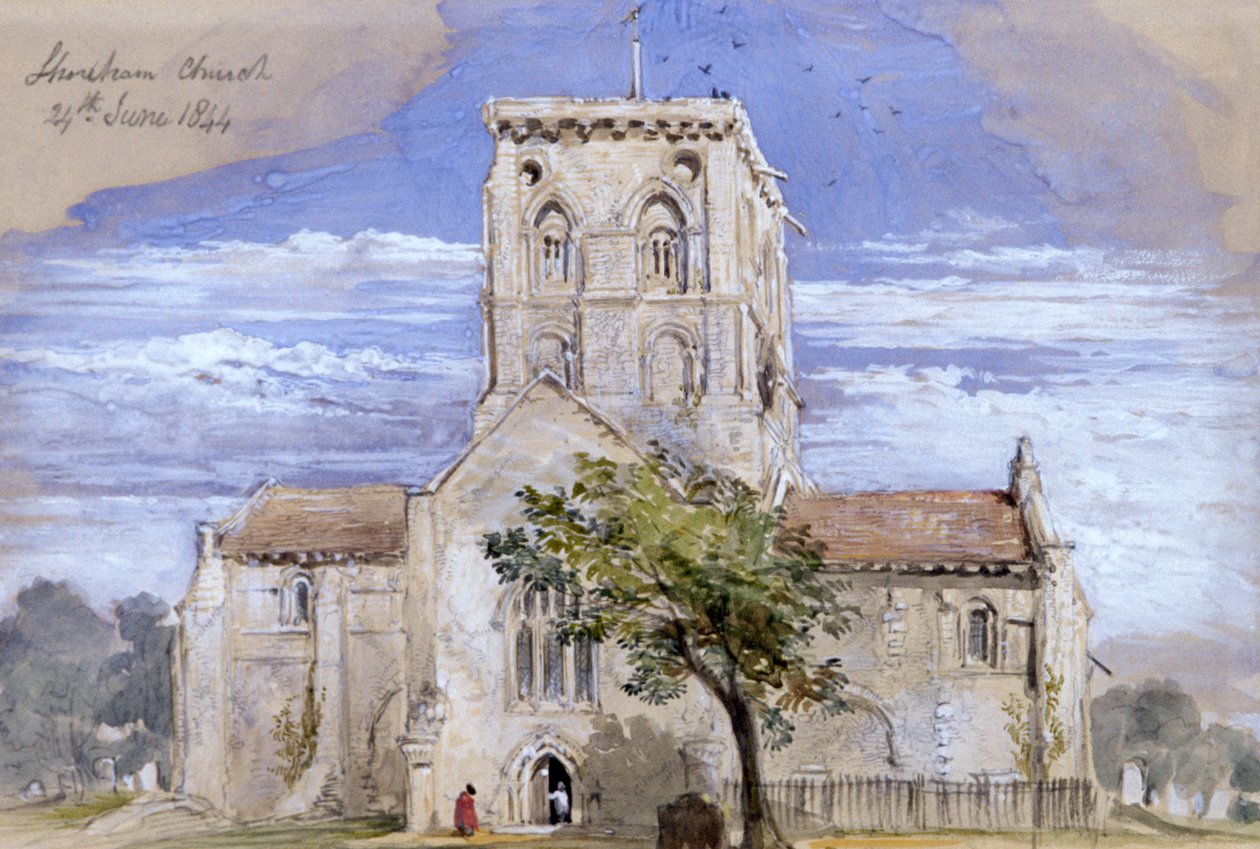 Shoreham Church, Kent, 1844 av Sir John Gilbert