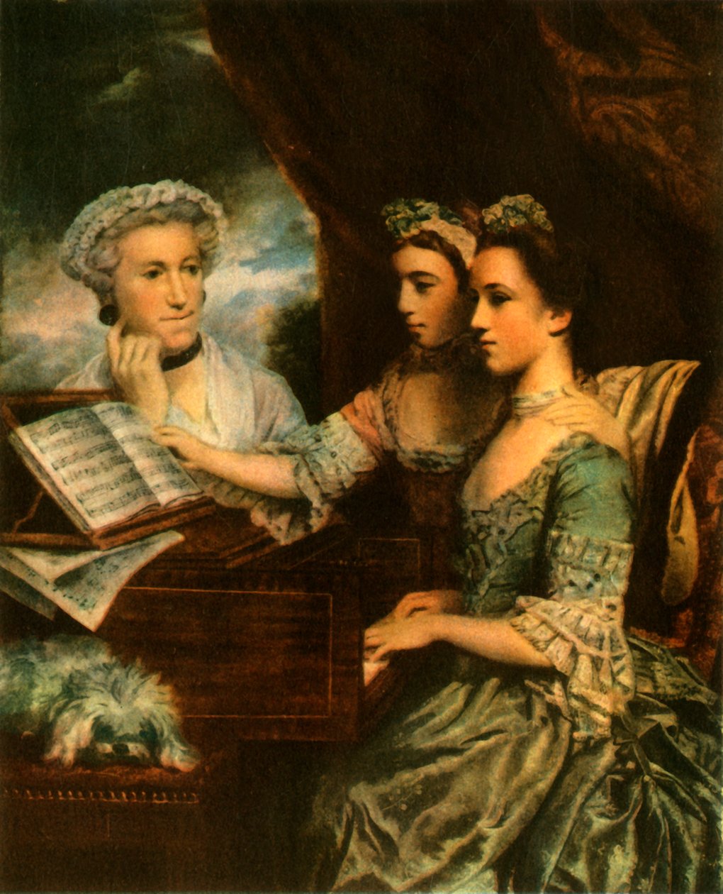 Mrs Paine och hennes döttrar, c1767, 1942. av Sir Joshua Reynolds