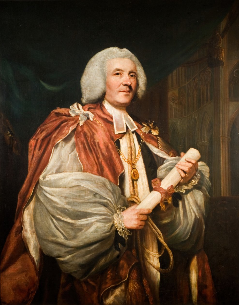 Porträtt av Dr John Thomas, biskop av Rochester, 1782. av Sir Joshua Reynolds