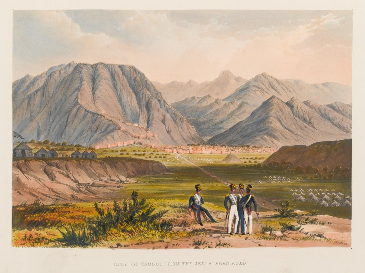 Caubul, från Jellalabad Road av Sir Keith A. Jackson