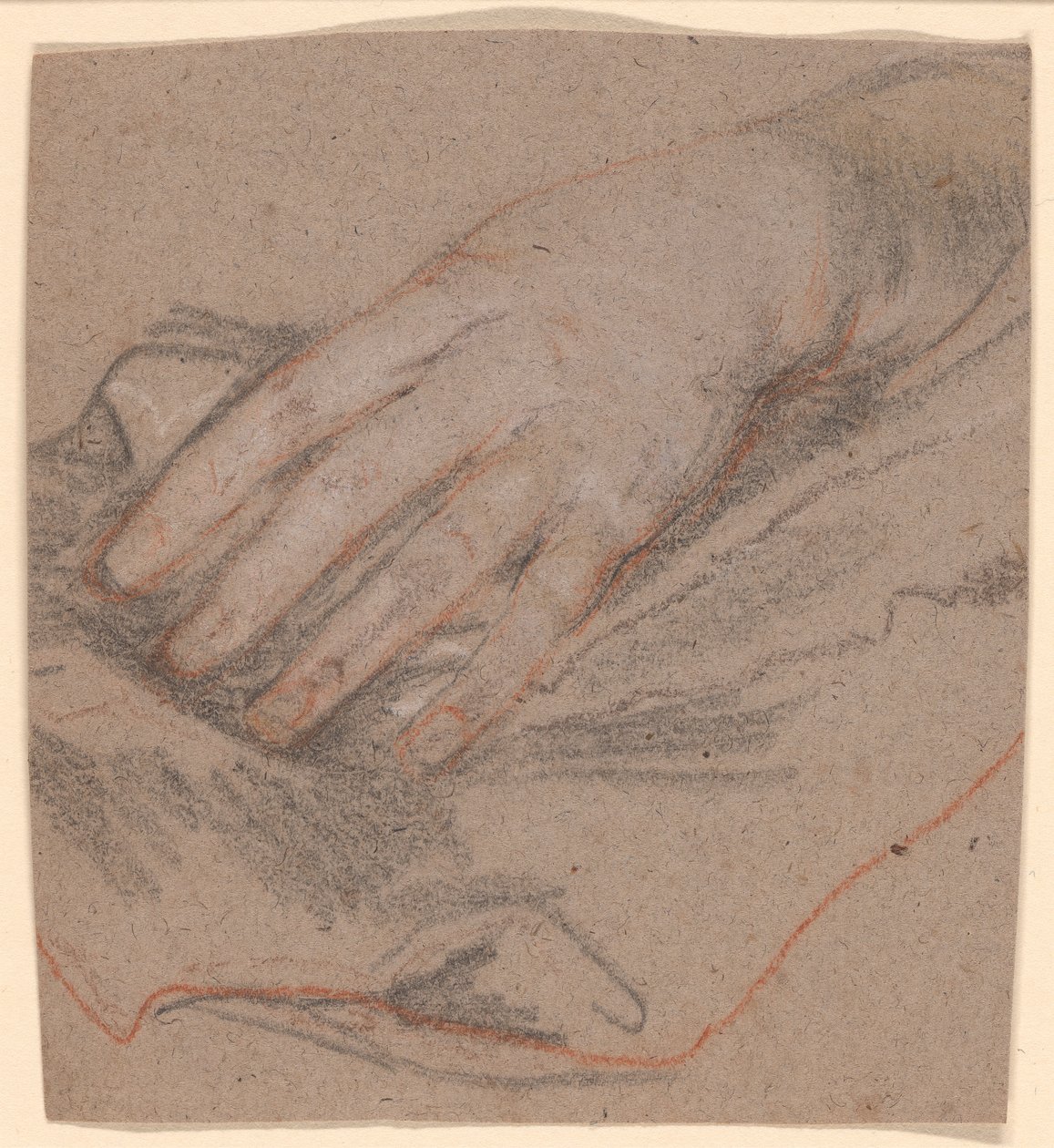 Ritning av en hand av Sir Peter Lely