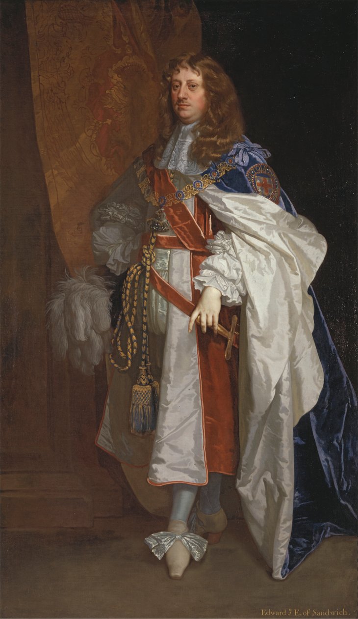 Edward Montagu, första Earl of Sandwich av Sir Peter Lely