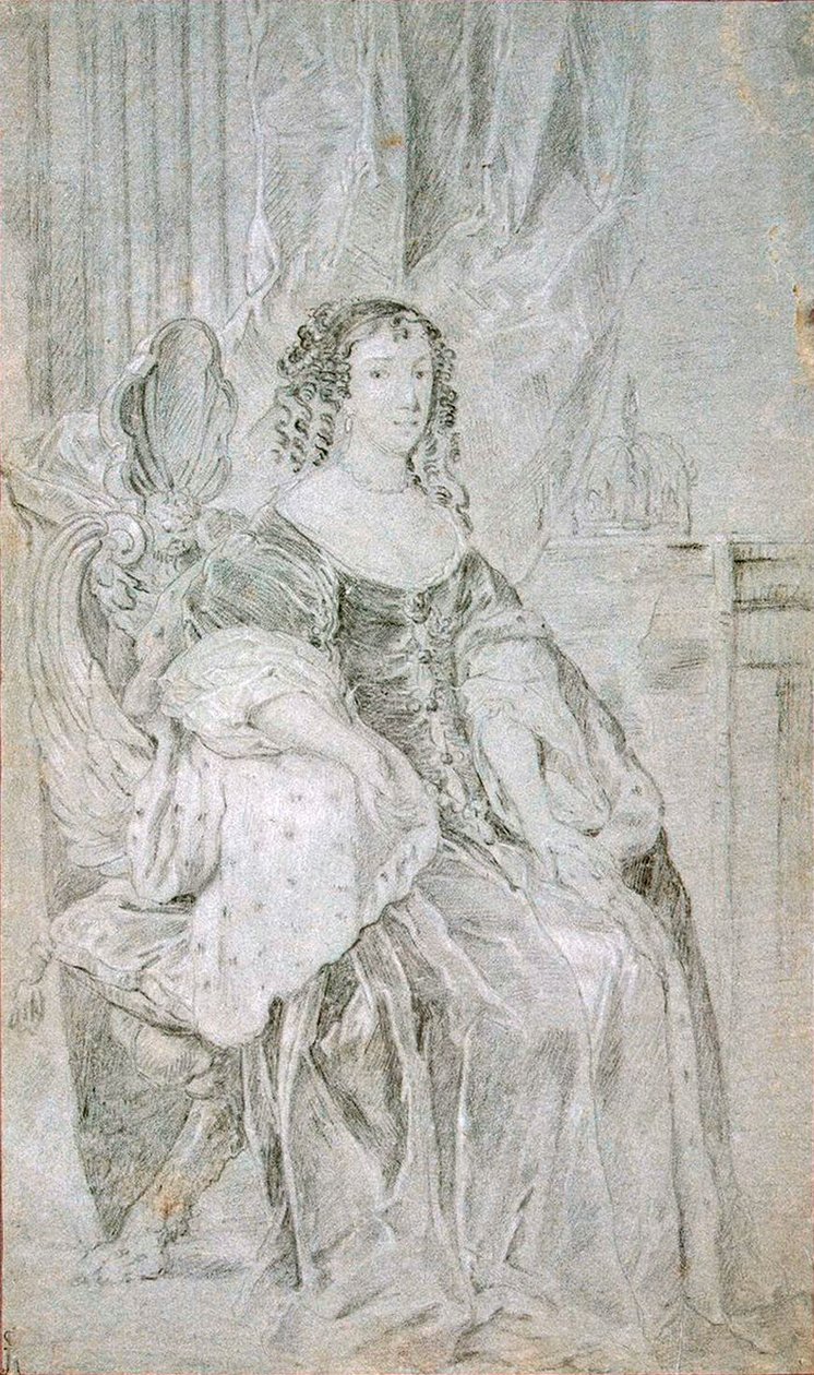 Porträtt av Katarina av Braganza 1638-1705, 1670-talet. av Sir Peter Lely