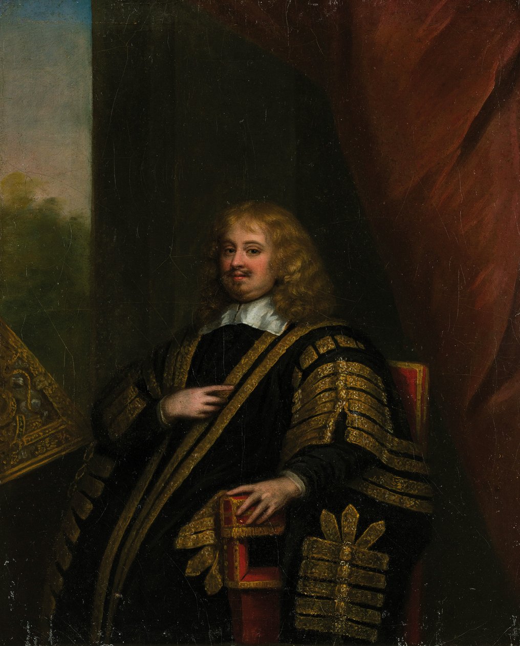 Porträtt av Sir Edward Hyde, 1:e earl av Clarendon 1609-1674. av Sir Peter Lely
