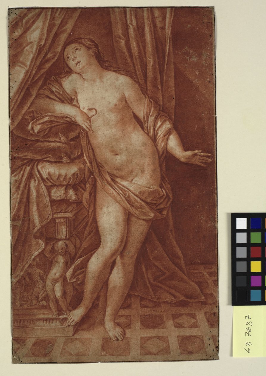 Cleopatras död, efter en målning av Guido Reni av Sir Robert Strange