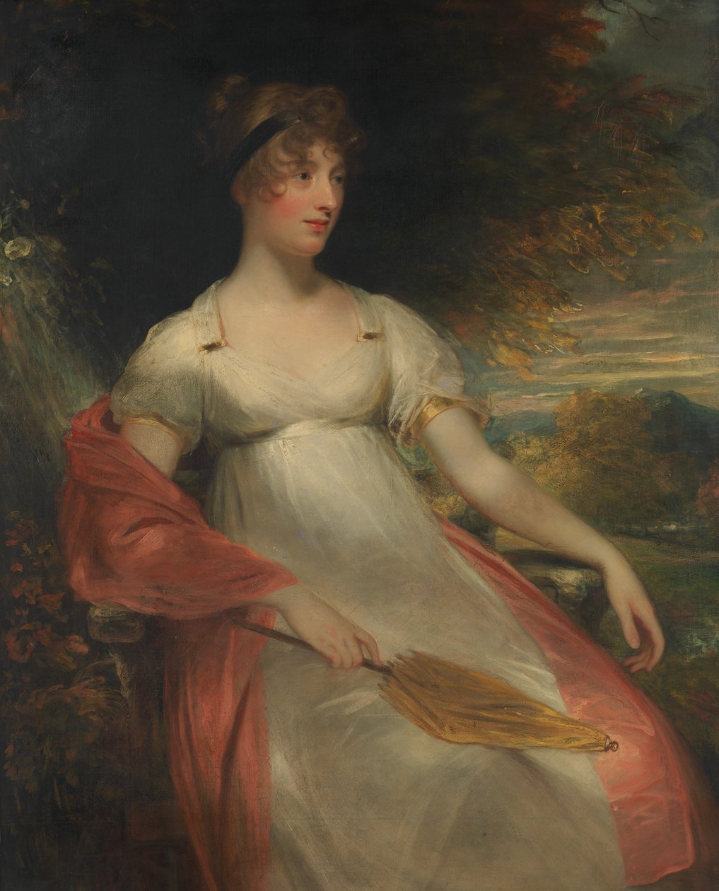 Porträtt av en kvinna, ca. 1805. av Sir William Beechey