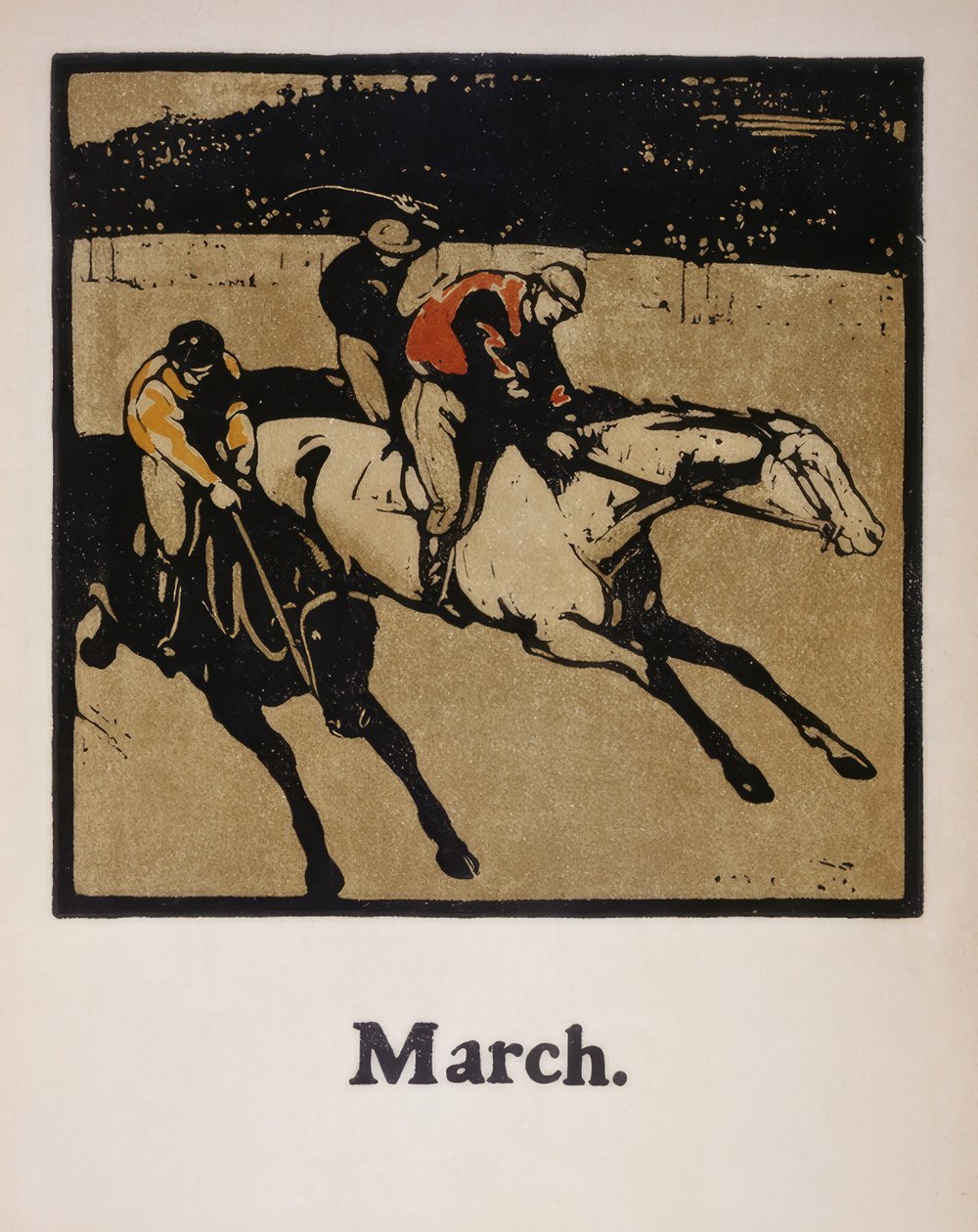 hästrace av Sir William Nicholson