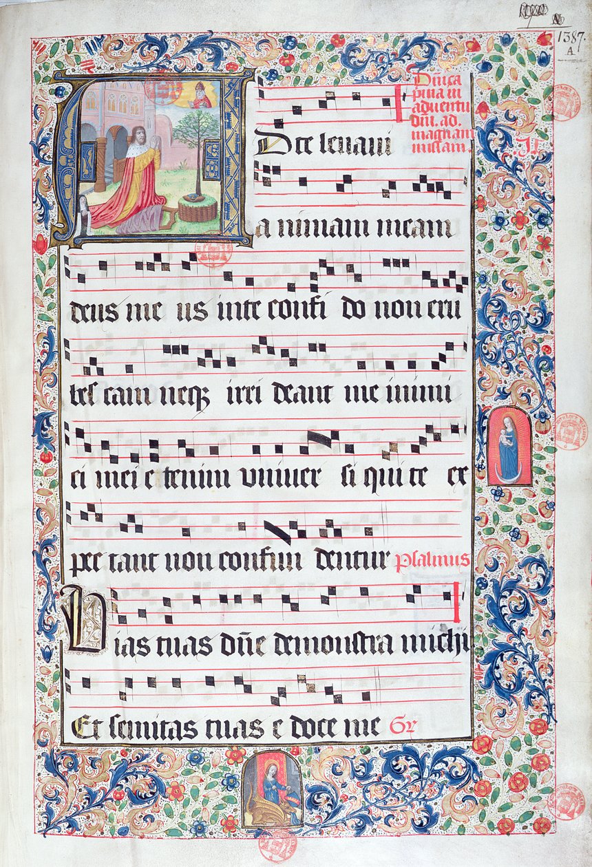 Ms 432 Temporal använd av systrarna i kongregationen för karmeliterna i Brygge, skriven av syster Margarita Bruynewe, 1505 av Sister Cornelia Wulfekkercke