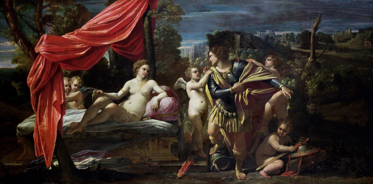 Mars och Venus, före 1620 av Sisto Badalocchio