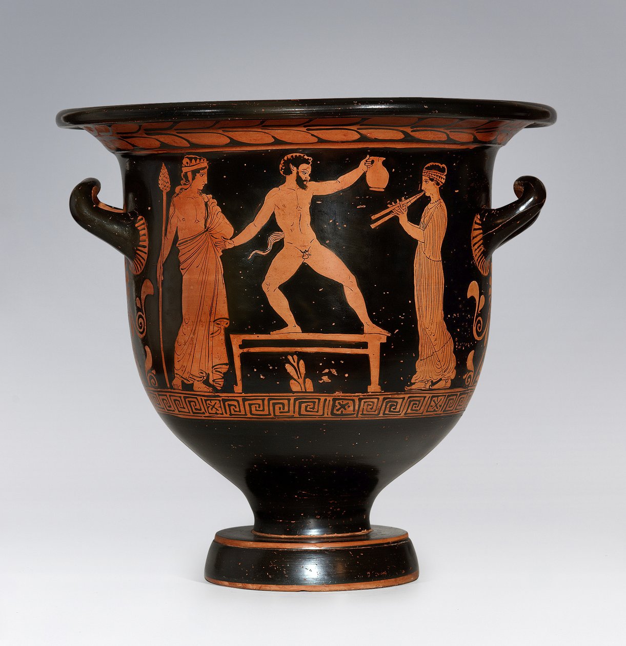 Satyr som dansar Apuliens Krater, ca 420-410 f.Kr. av Sisyphus Painter