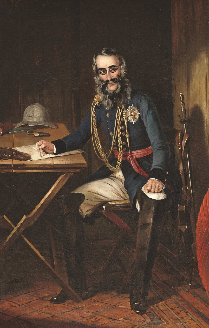 Porträtt av general Sir Charles Napier (1782-1853) (olja på duk) av Smart Smart