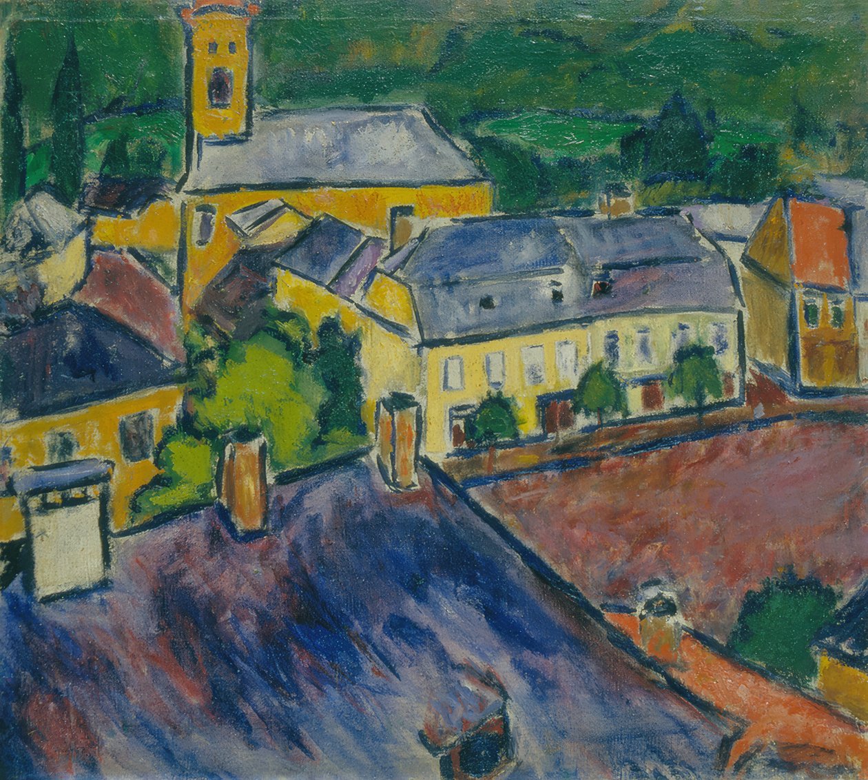 Stadsutsikt, 1910 av Sándor Galimberti